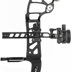 5Pin CompoundBow Sight 0.019" Micro Fiber Adjustable 4X 6X 8X Lens Archery