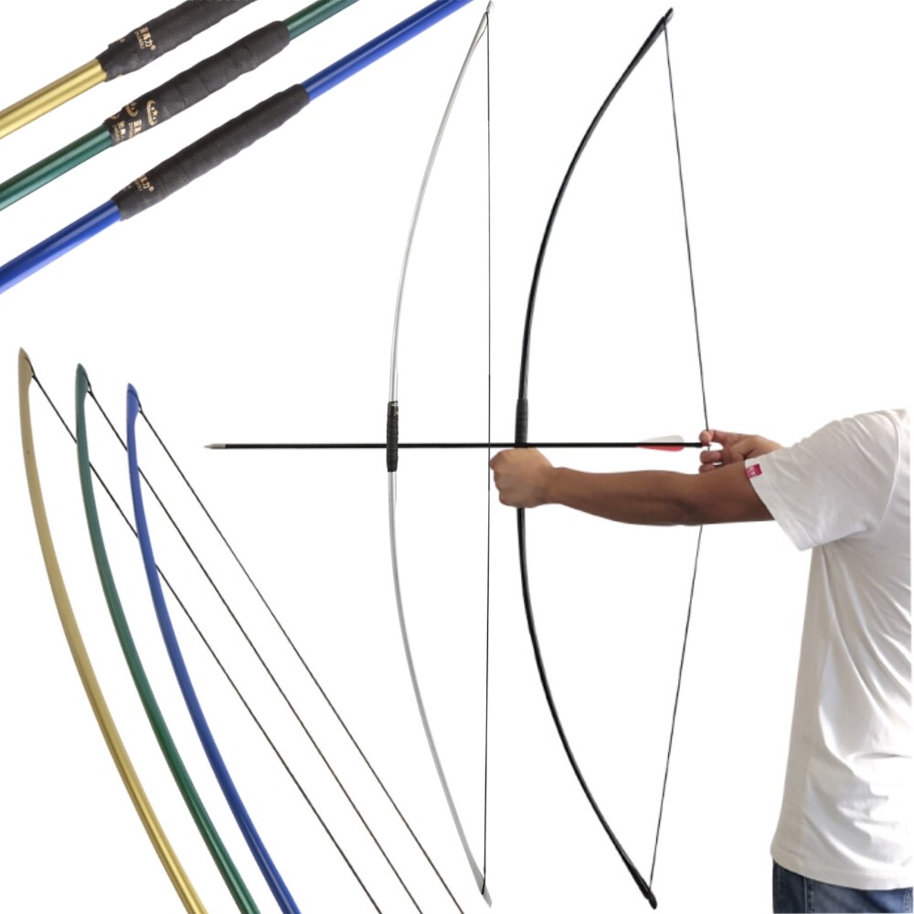 67″ Archery English Longbow 25-120lbs Straight Traditional Ambidextrous Hunting