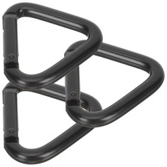 3 Pcs Aluminum Alloy Triangle Carabiner Clip Metal Climbing Color