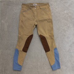 Dover Saddlery Womens 28 Tan Knee Patch Riding Breeches Equestrian Jodhpurs
