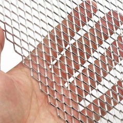 Car Grill Mesh Sheet Aluminum 40x13in Silver Anti-Corrosion Self-Adhesive