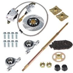 44″ 32″29″ Go Kart Rear Live Axle Kit, Sprocket & Hub + Brake Assembly + Chain
