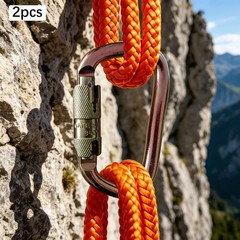 45KN Alloy Steel Auto-lock Main Carabiner, Rock Climbing Carabiner