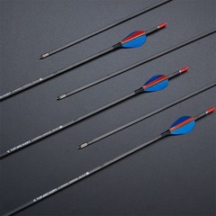 31″ PURE Carbon Arrows ID4.2mm SP500-1200 Fixed Tips for Bow Target Practice