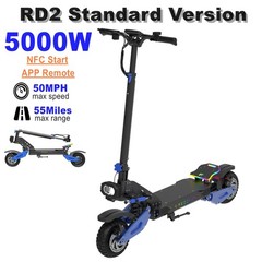 JUNLING 5000W 50MPH Electric Scooter Dual Motors Off-Road Travel APP Control NFC