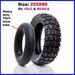 255×80 Tire &Tube fit 80/65-6 10×3 Varla Nanrobat d6+ Mantis pro Electric Scoote