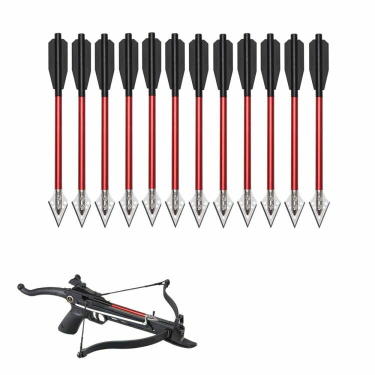 6.7» Mini Crossbow Bolts Metal 2 Blade Broadheads Pistol Survival Arrow Hunting