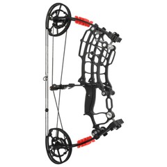 25» Compound Bow Kit Dual-use 30-60lbs Short Axis Archery Hunting Target RH LH