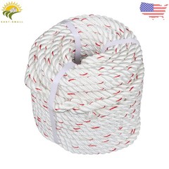 5/8in×120ft Double Braid Polyester Rope 1790lbs Breaking Strength Strong Pulling