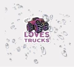 30Pcs Random Cool Monster Truck Car Waterproof Stickers Truck Party Favors Gift