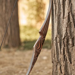 54″ Traditional Recurve 20-70lbs Wooden Longbow Archery Bow Hunting Shooting RH