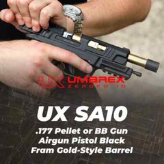 Umarex SA10 Air Pistol, .177 Cal w/ 250 Pellets & CO2 Bundle (2252113)