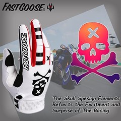 Large White Motorcycle Gloves – Large for Motocross, ATV & Off-Road Motorcycles