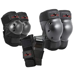 EIGHT BALL KIDS MULTI-SPORT PAD SET WITH KNEE PADS ELBOW PADS WRISTGUARDS S/M