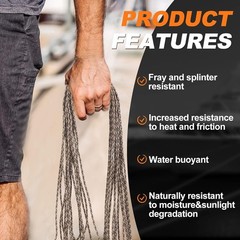 30lbs Diamond Braided Polypropylene Rope 1/8″ x 50′ – Versatile Utility Tool