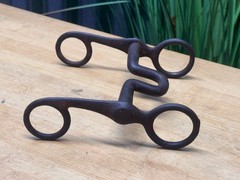 Vintage Short Shank Ported Western Small Horse Pony Bit ~ 4 1/2″ Mouth