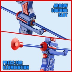 Kids Archery Toy Set with Target and Quiver, Bow and Arrow Game