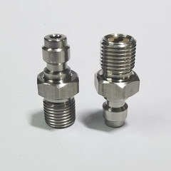 8Mm Fill Nipple Male Quick Disconnect Valve with One Way Foster M10*1 Thread