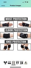 Adult &Kids Knee Pads Elbow Pads Wrist Guards 6 In 1 Protective Gear Skateboard