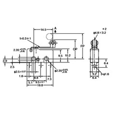 SS-5GL2 Microswitch (Pack of 6) – 125V AC 5A Micro Limit Switch, Hinge Roller