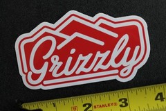GRIZZLY Skateboard Griptape Bear Mountain Orange Z47A OG Skateboarding STICKER