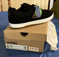 etnies Joslin Black Skateboarding Shoes Men’s US 10 Medium (D)