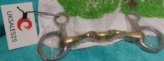 Baucher Bit 5 Inch Verbindend Curved Lozenge Mouthpiece Copper Alloy