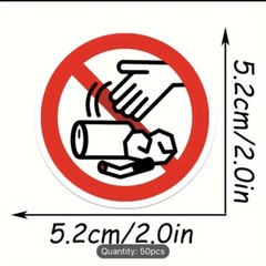 50 warning theme waterproof sticker skateboards bicycle PC Graffiti Decals Mix