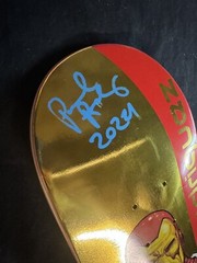 RARE SIGNED Primitive Marvel Moebius Iron Man Paul Rodriguez Skateboard Deck