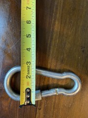 6″ Heavy Duty Carabiner Clip Hooks Snap Spring Gym Climbing Swing Screw Lock  