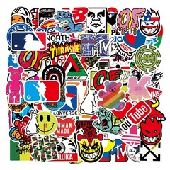 100 Random Skateboard Stickers Bomb Vinyl Laptop Luggage Decals Dope Sticker Lot