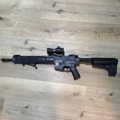KRYTAC Trident MK II AEG Airsoft Rifle w/ Case, Manual & 4 Magazines and BBS
