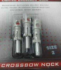Rage Nockturnal Predator Size NT-732 LED Light Crossbow Bolt Nocks 3pk Red