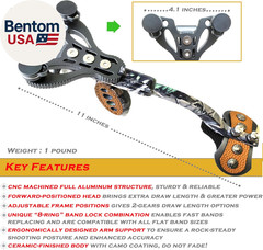 Heavy Duty Hunting Slingshot, Wrist Rocket Slingshot with Arm Support, Professio