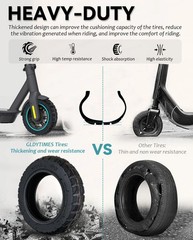 10×2.50 Off Road Tire and Tube Set, Only Fit for 6 inch Rim Hub, Fit for 6″ R…