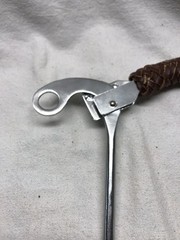 Western Mechanical Hackamore Bit with Braided Leather Noseband 8 » Shank
