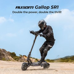 Ausom SR1 Electric Scooter 2*1000W Motor,54mi Max Operating Range,E-Scooters