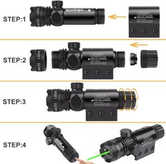 Compound Bow Green Laser Dot Sight Scope 20mm Rail Mount Bows Archery Hunting
