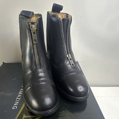Ovation Sport Rider Paddock Boots Black Unisex US kids Size 11 riding boots NEW