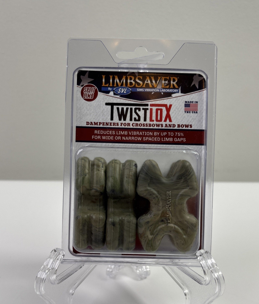 LimbSaver TwistLox Limb Dampeners 4-Pack Crossbow Compound Bow Camo USA NEW