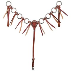 Heritage Metal Ring Headstall, Reins and Breastcollar – Large Silver Rings