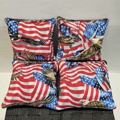 USA American Bald Eagle God Bless America 250th Patriotic Cornhole Bags (8)