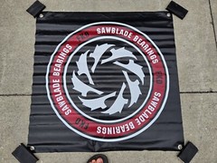 VTG 90’s FKD SAWBLADE SWISS BEARINGS SKATEBOARD BANNER POSTER Daewon Song Rare
