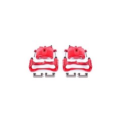 Power Stop S4730 Front Pair of High-Temp Red Powder Coated Calipers for Cadil…
