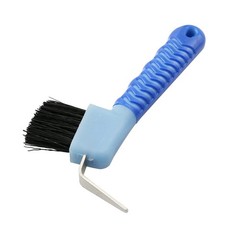 ZYAMY Horse Hoof Pick Brush with Soft Touch Rubber Handle Random Color for…