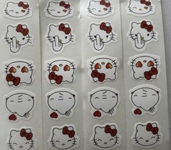 32pcs Mini Cartoon Cat Stickers Cute Deco Decals (0.5″ x 0.5″)