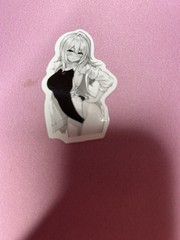 black and white waifu lewd stickers #11