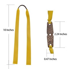16pcs 0.75mm Slingshot Rubber Bands Replacement Flat Hunting Catapult Elastic…