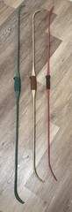 Lockslay Bows Old Vintage Antique Set of 3 (98445/98446) & Red Unknown Brand Bow