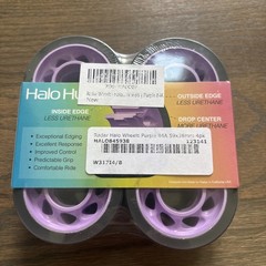 RADAR Halo Alloy Quad Roller Skate Wheels Purple 4-Pack 59mm x 38mm BRAND NEW!